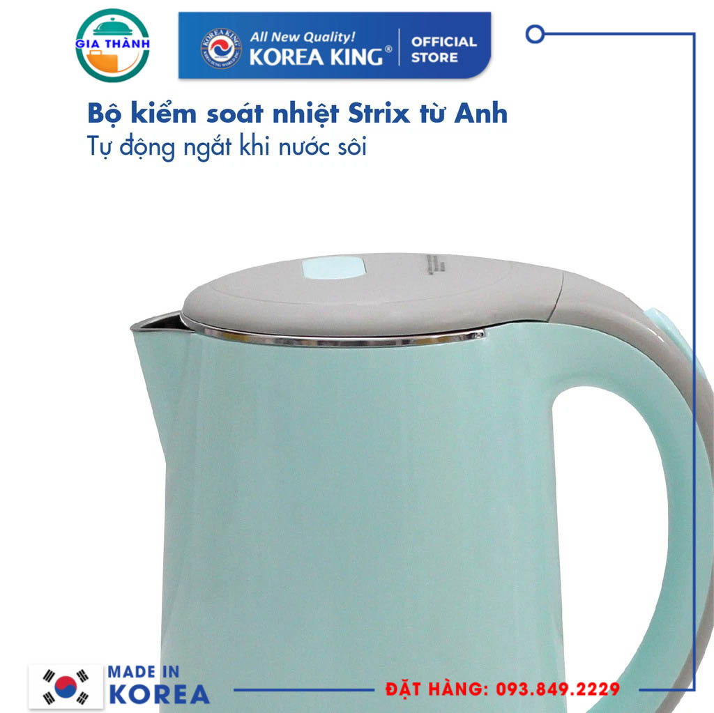 Bình đun siêu tốc Korea King 1,7 lit - PWP-17P/G