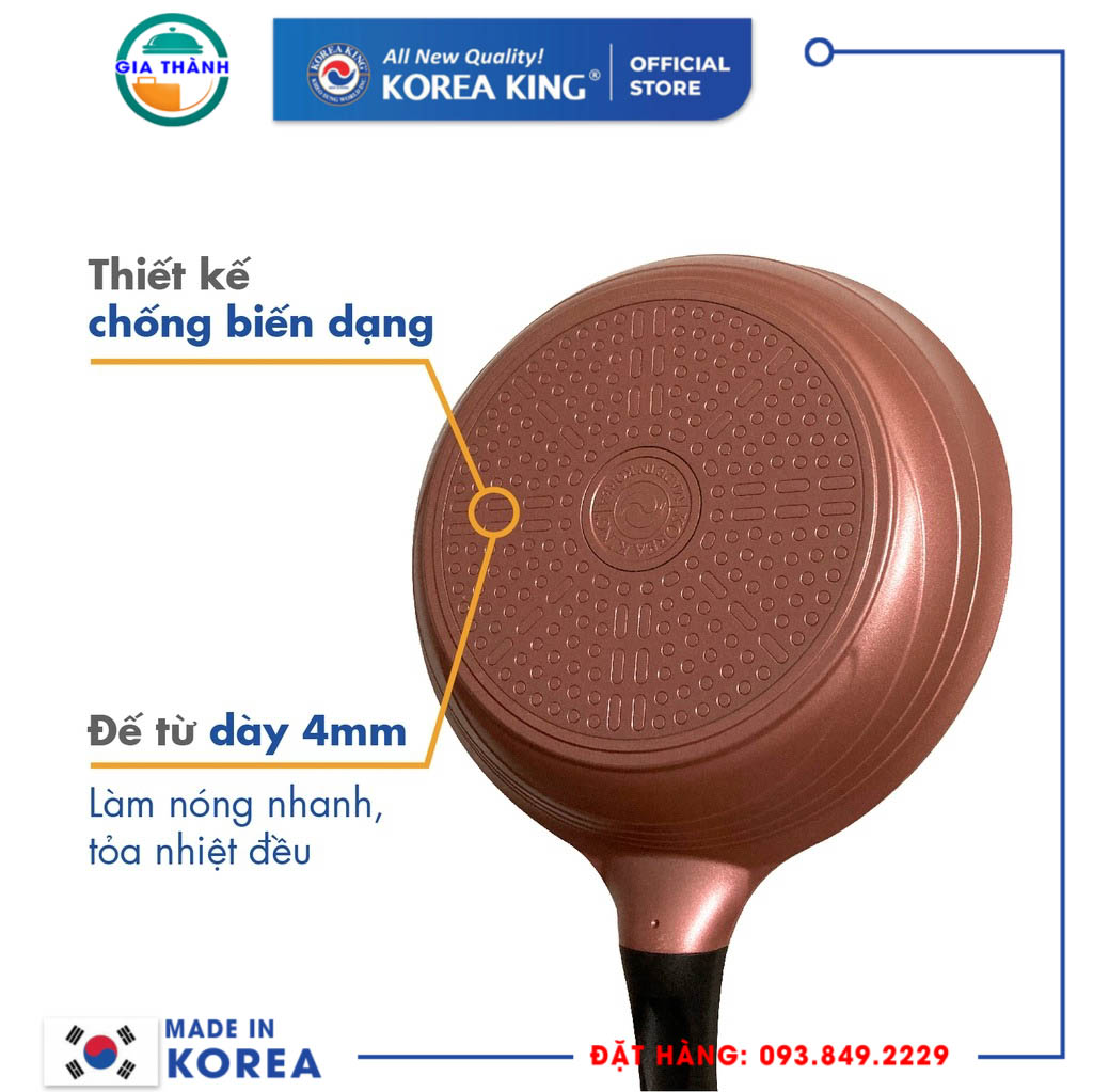 Chảo Colormic 26cm dùng cho các loại bếp ( Lòng Cạn) - KFP-26CI
