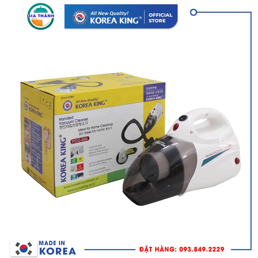 Máy hút bụi cầm tay Korea King PDG-666 (220V/50Hz, 1000W)