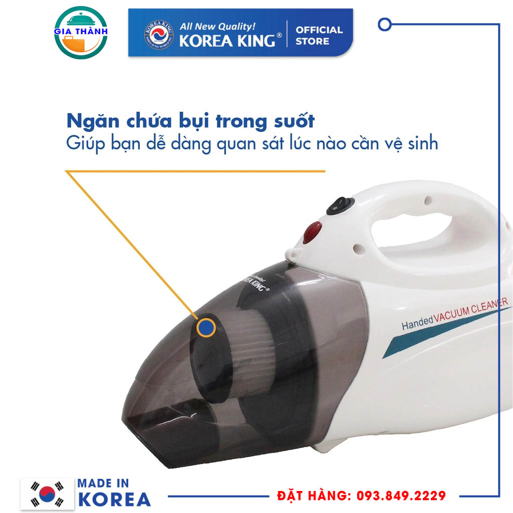 Máy hút bụi cầm tay Korea King PDG-666 (220V/50Hz, 1000W)