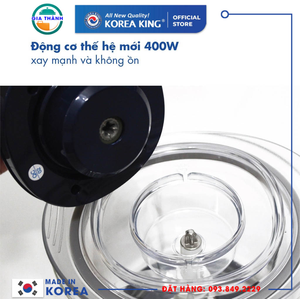 Máy xay thịt 1Lit 400w Korea King - PMC-10B/R/G