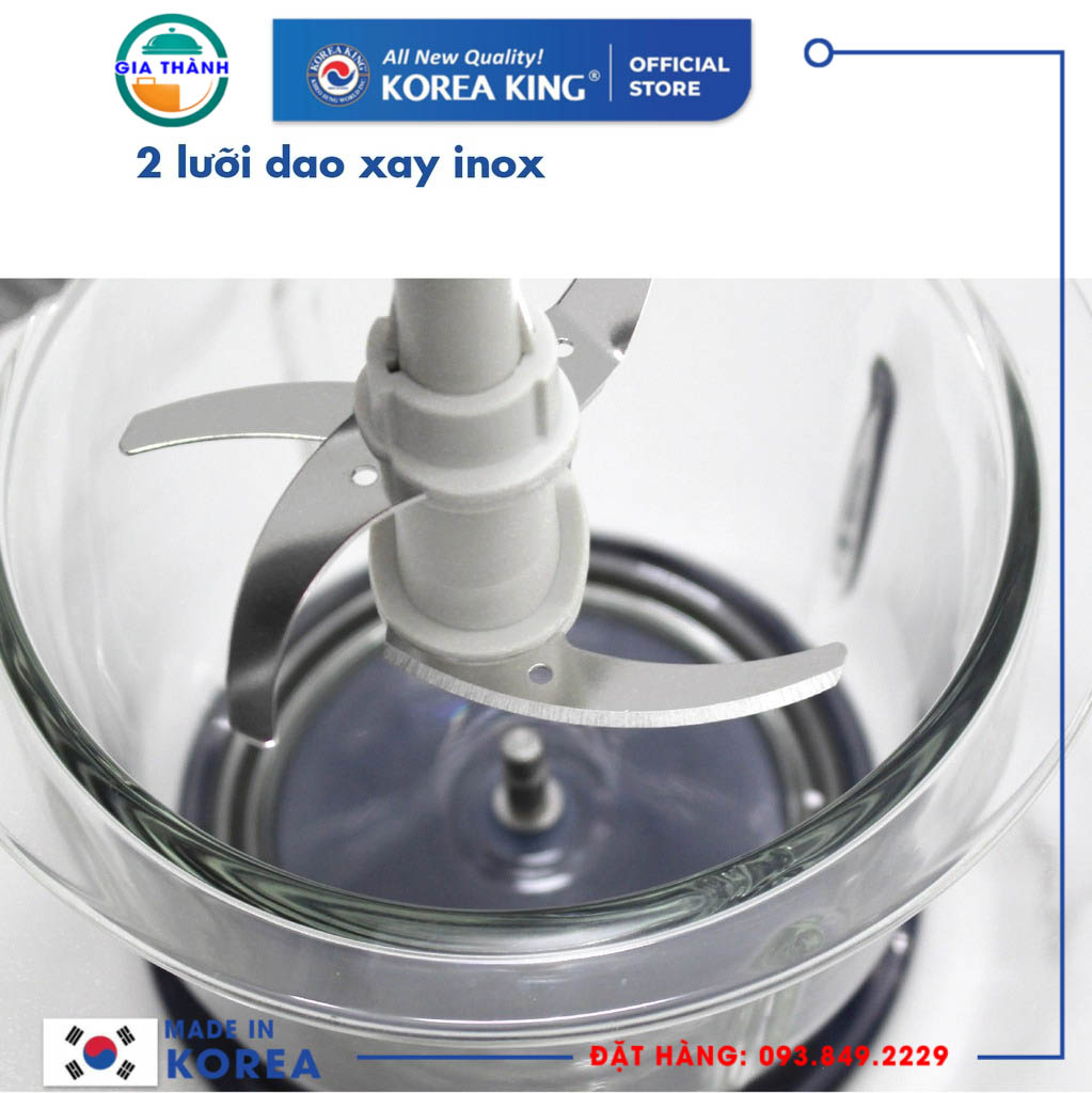 Máy xay thịt 1,5Lit 400w Korea King - PMC-15B/R/G