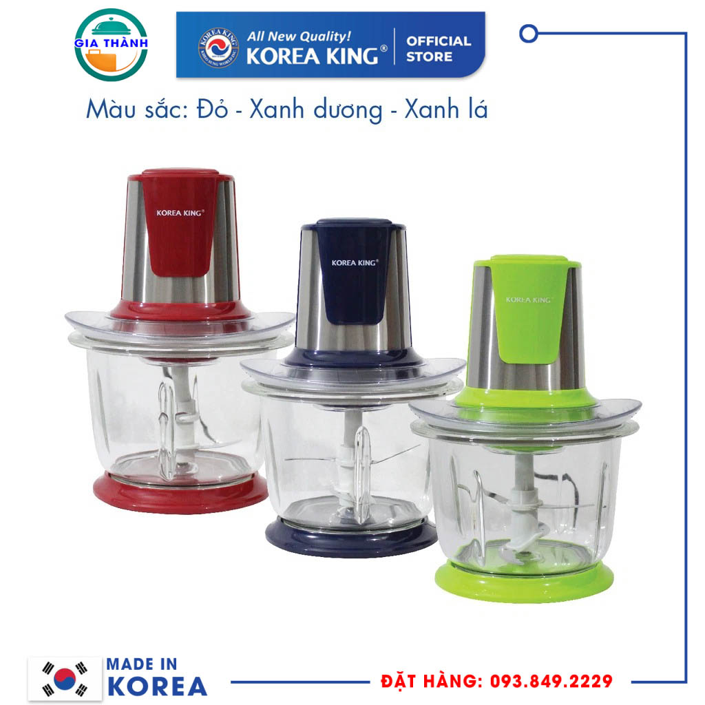 Máy xay thịt 1Lit 400w Korea King - PMC-10B/R/G