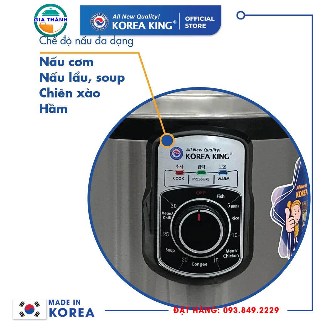 Nồi áp suất Korea King PEPC-60STSN