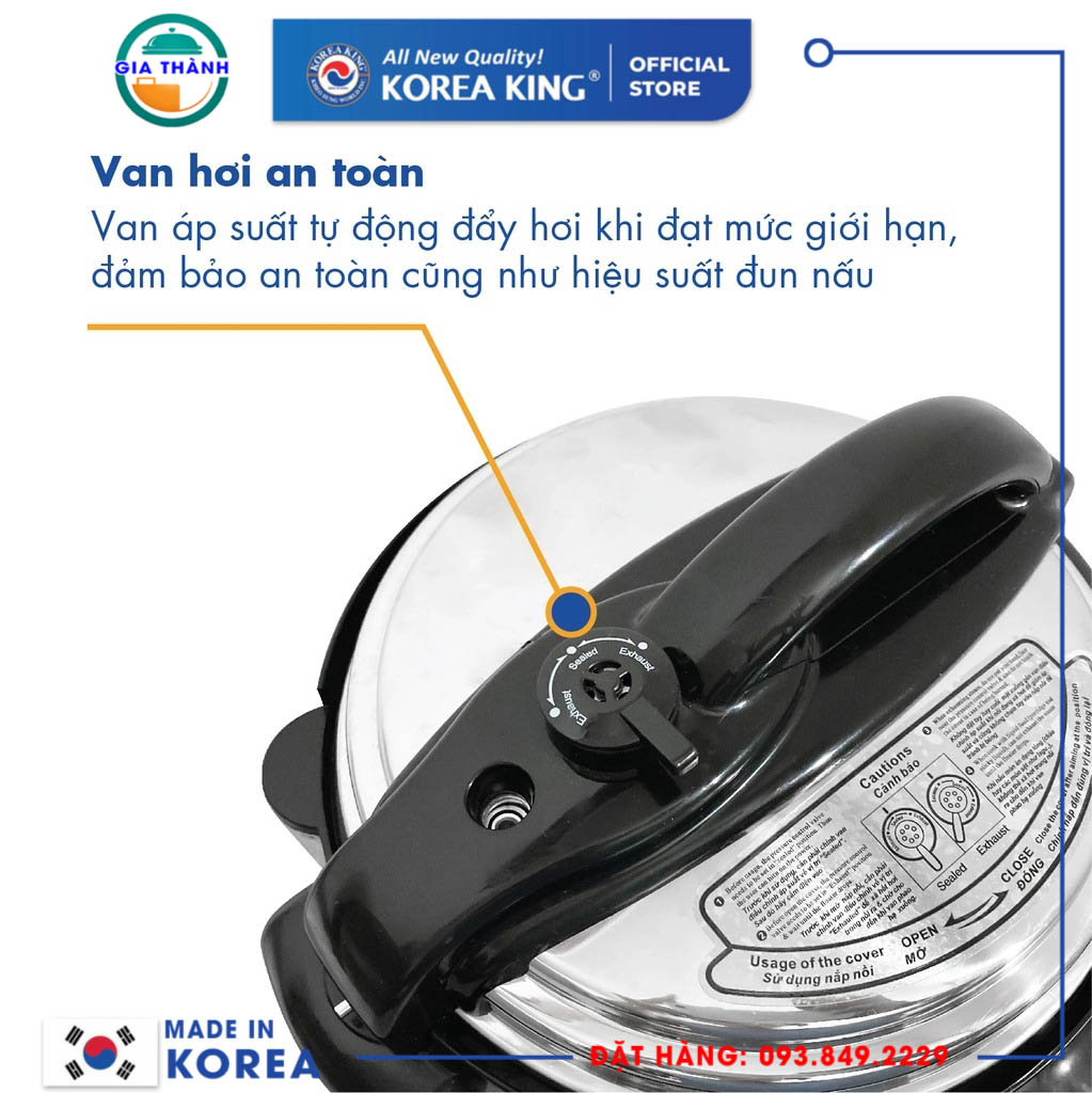 Nồi áp suất Korea King PEPC-60STSN