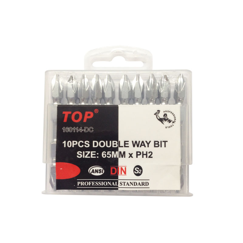 Mũi Vít 2 Đầu PH2 Xi Bóng, Ngắn 65mm, Giảm Xốc Top - 160114-DC