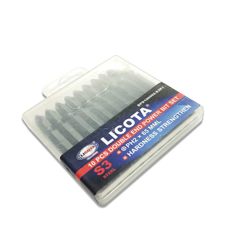 Mũi Vít 2 Đầu Xanh Ngắn Licota - BPD106502-S3K1