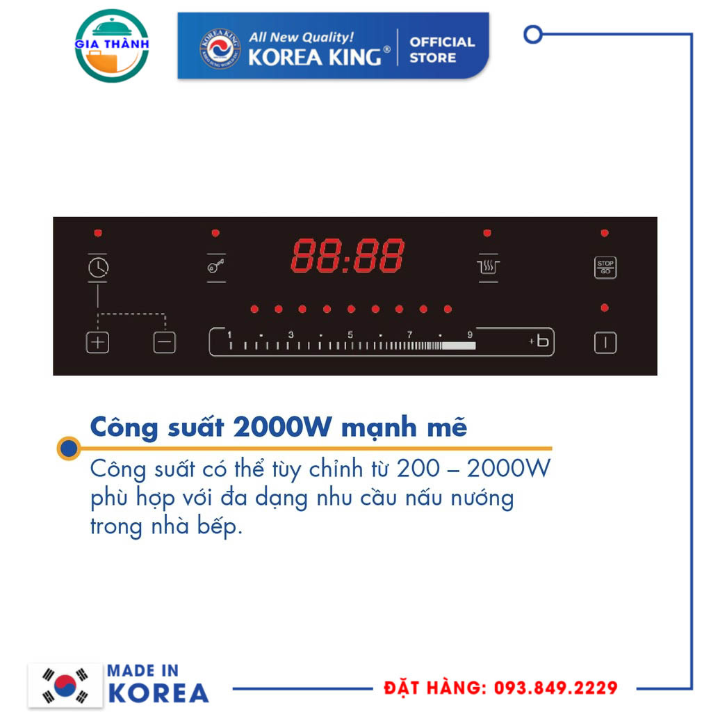 Bếp điện từ đơn Korea King - PIND-T39/B