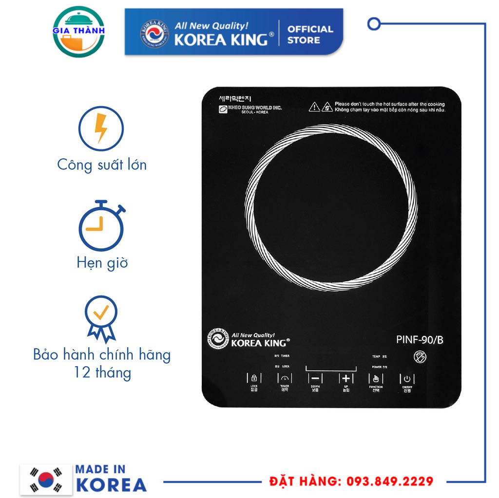 Bếp hồng ngoại Korea King - PINF-90/B