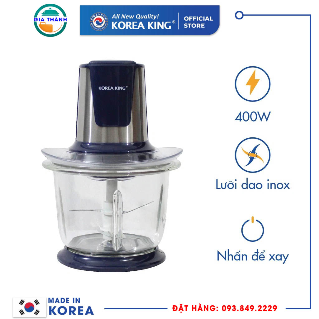 Máy xay thịt 1,5Lit 400w Korea King - PMC-15B/R/G