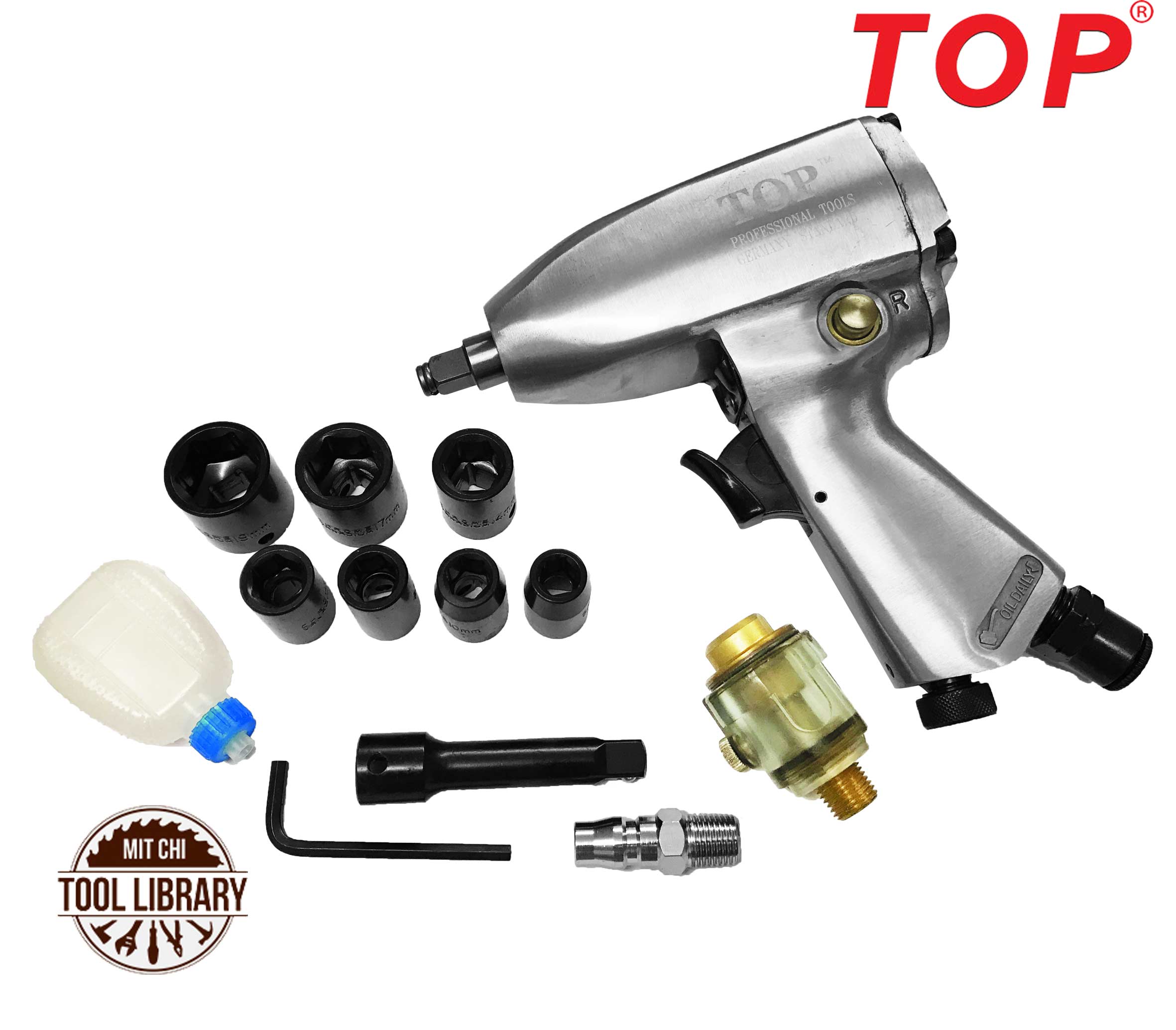 Súng Mở Tuýp Bằng Hơi 3/8" (Có Tuýp) - TOP