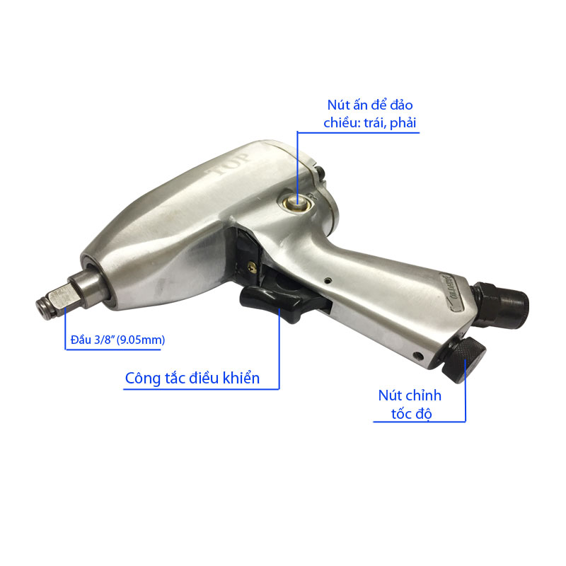 Súng Mở Tuýp Bằng Hơi 3/8" (Không Tuýp) - TOP