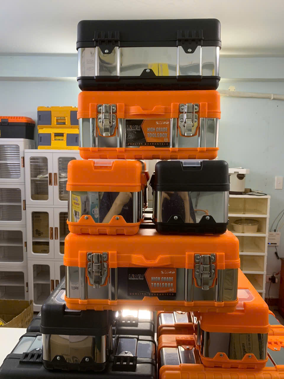 Thùng Inox - Nhựa thân bọc Inox ( Mã 1)