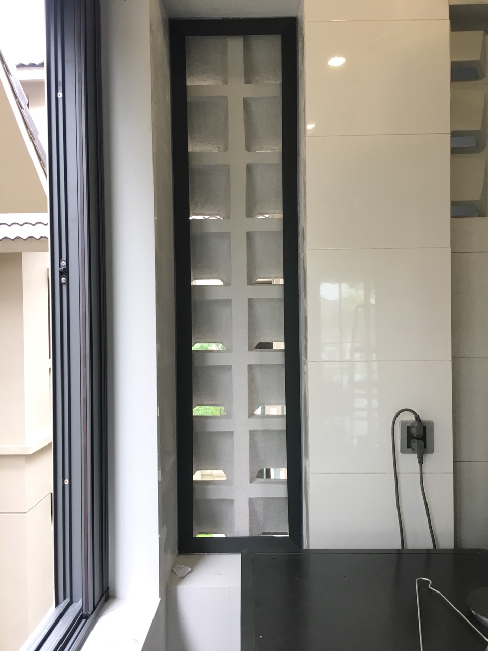 Cửa Lưới Chống Muỗi Dạng Fix Màu Xám