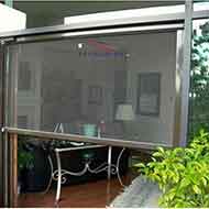 Cửa Lưới Chống Muỗi Dạng Cuốn Màu Xám