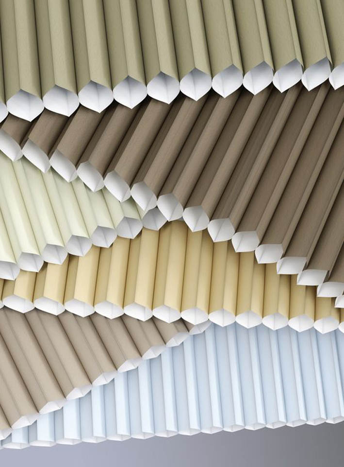 Rèm tổ ong lùa ngang 1 cánh ngăn nhiệt điều hòa