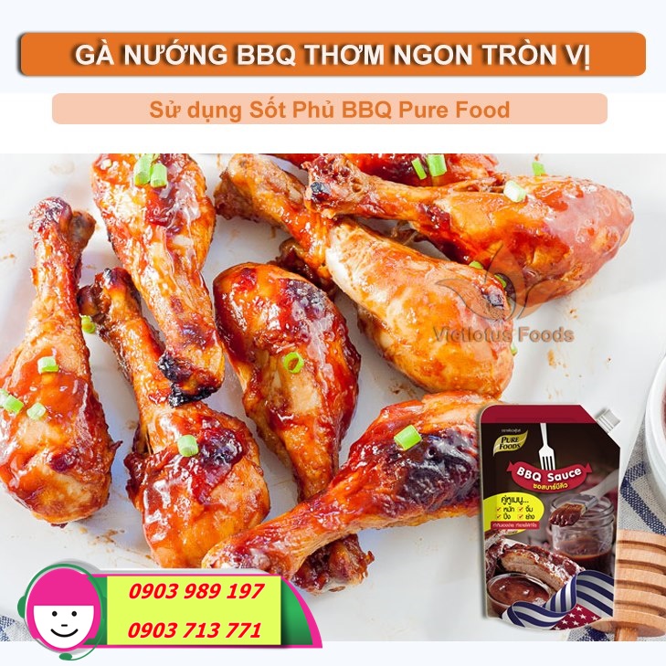 🏆 HƯỚNG DẪN LÀM GÀ NƯỚNG BBQ THƠM NGON VỚI SỐT BBQ PURE FOODS ️🏆