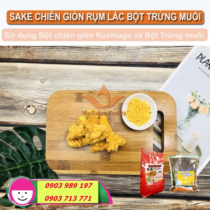 💎 SAKE CHIÊN GIÒN LẮC BỘT TRỨNG MUỐI 💎