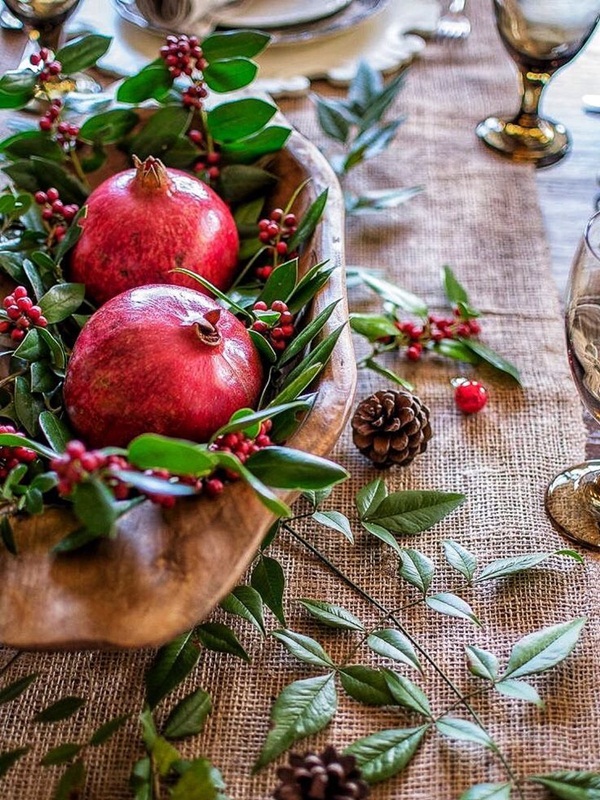 Ý tưởng trang trí Giáng Sinh đẹp độc lạ | Cành quả lựu cho mùa thêm đủ đầy!
