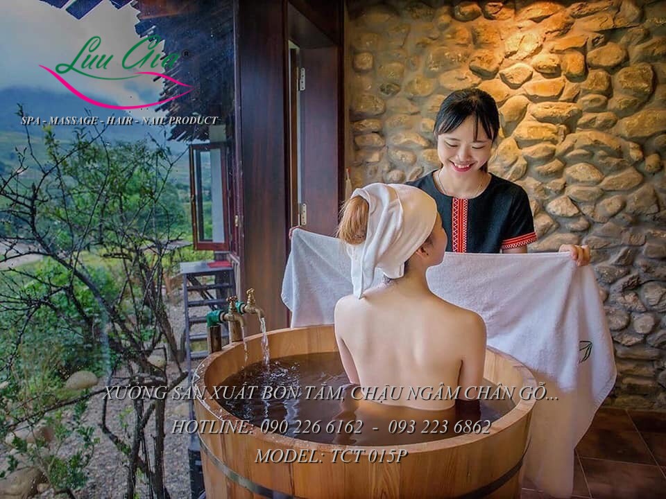 Bồn tắm gỗ - Thùng tắm gỗ