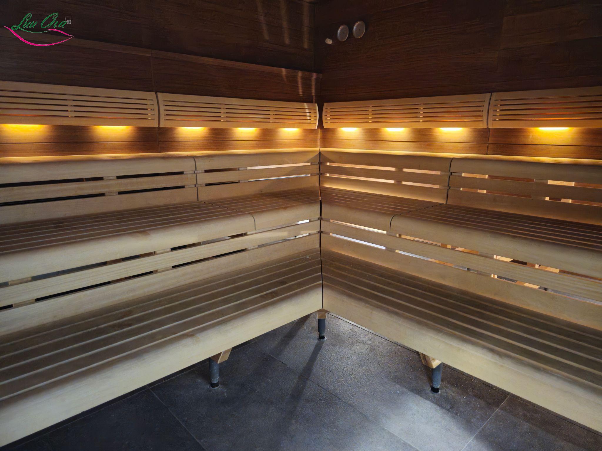 Phòng Xông Hơi Khô Gỗ Tuyết Tùng Canada