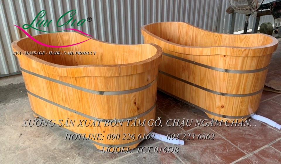 Bồn tắm gỗ cao cấp TCT 016ĐB