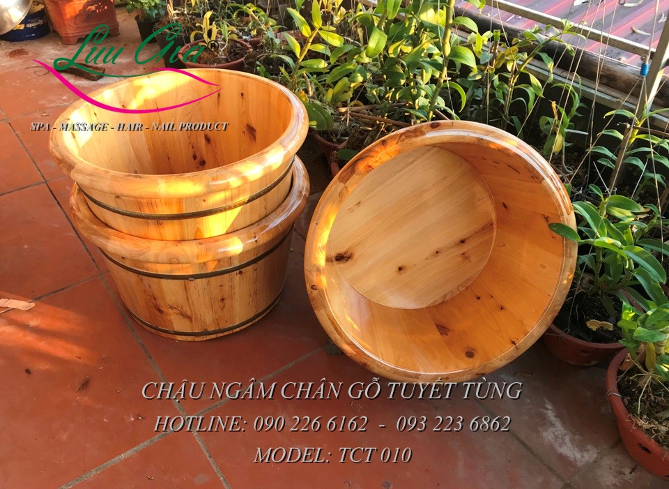 Chậu gỗ ngâm chân TCT 010