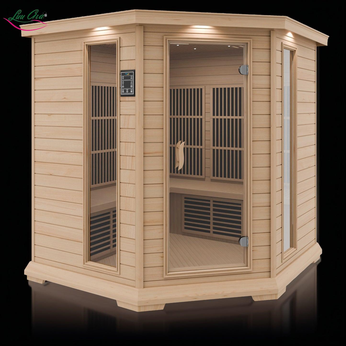 Phòng Xông Hơi Khô Gỗ Hemlock Canada