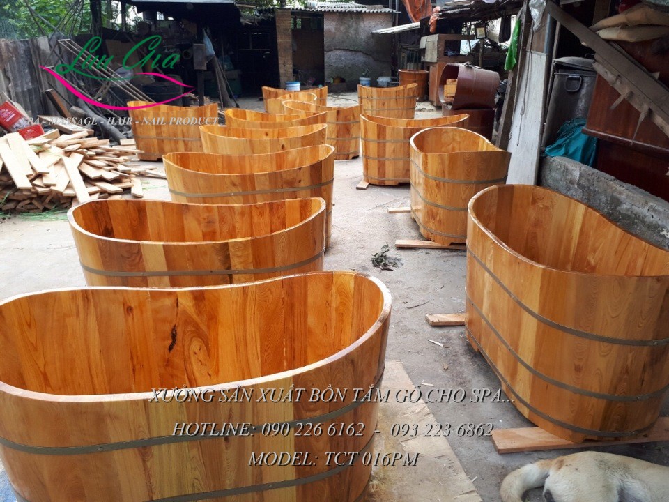 Bồn Tắm Gỗ Pơ mu Ovan
