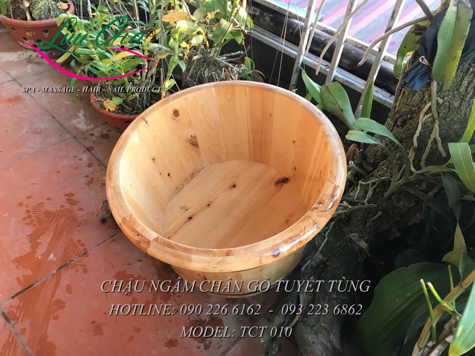 Chậu gỗ ngâm chân TCT 010