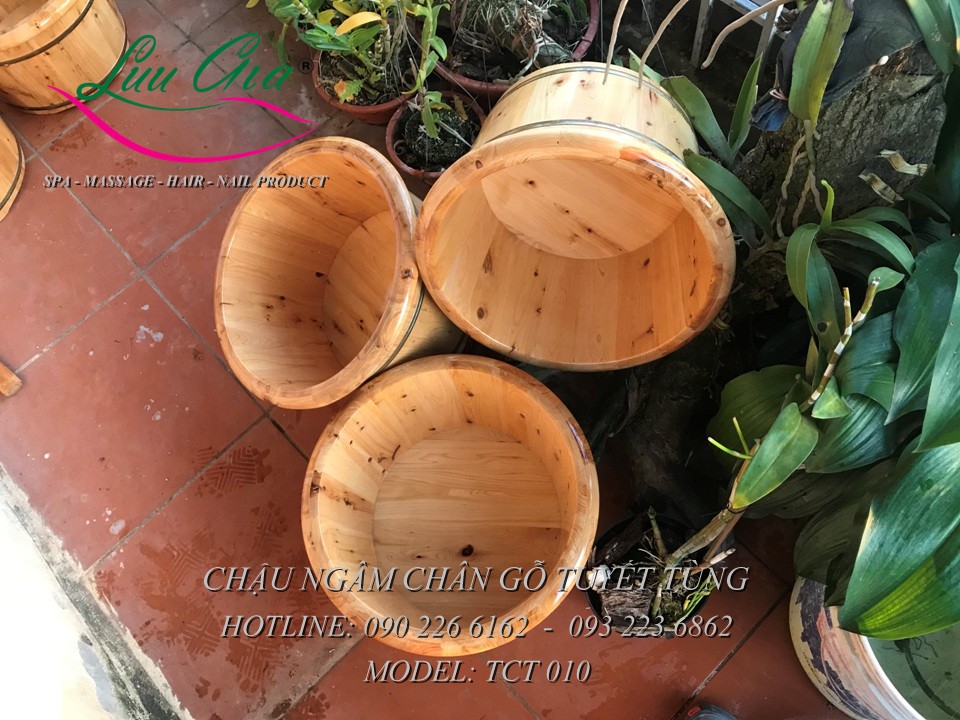 Chậu gỗ ngâm chân TCT 010