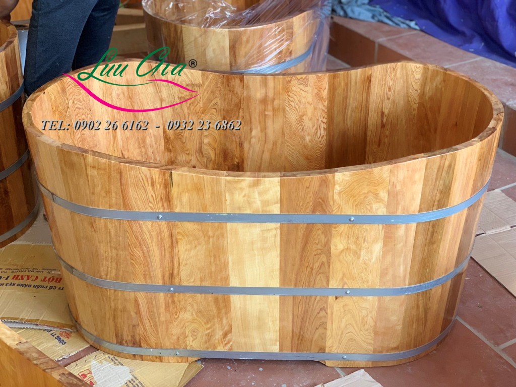 Bồn Tắm Gỗ Pơ mu Ovan