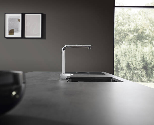 Vòi rửa bát Hansgrohe Aquno Select M81, 2jet