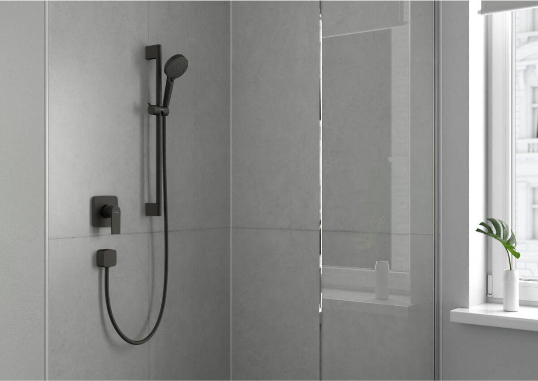 Bộ Sen Tay Hansgrohe 26422670 Vernis Blend Màu Đen Mờ 2 Chế Độ Xả