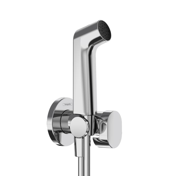 Xịt Bệt Hansgrohe 29230000 Tích Hợp Van Khóa Nước Và Gá Treo