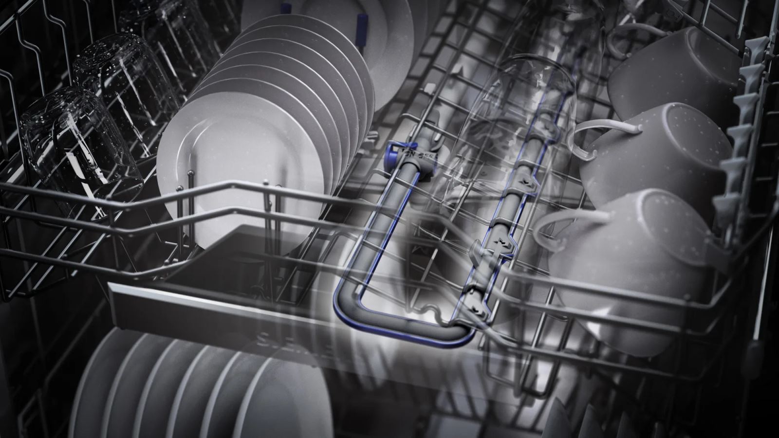 Máy Rửa Bát Âm Tủ Siemens SN65ZX07CE IQ 500 Nhập Khẩu