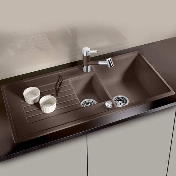 Bồn Rửa Bát Blanco ZIA 9S Màu Cafe 515071