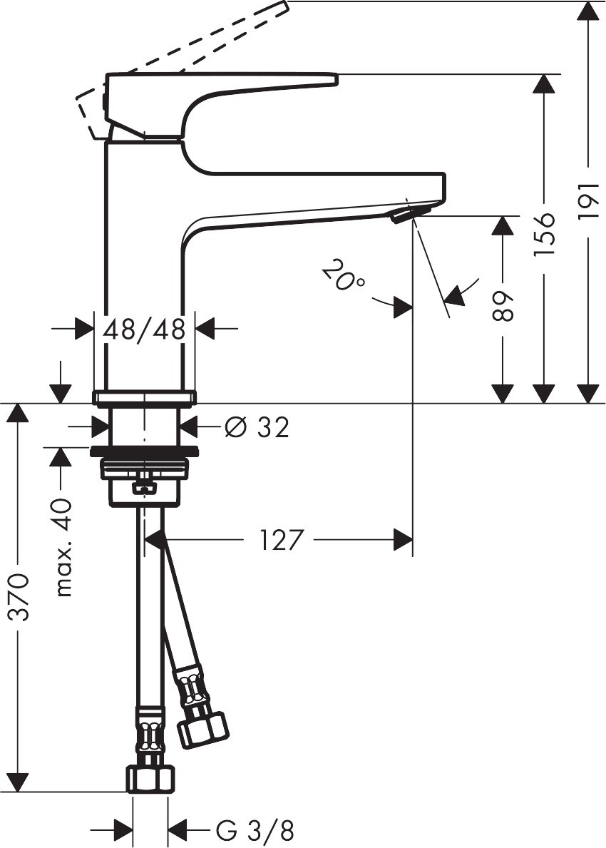 Vòi rửa mặt Hansgrohe Metropol 32500000 nhập khẩu