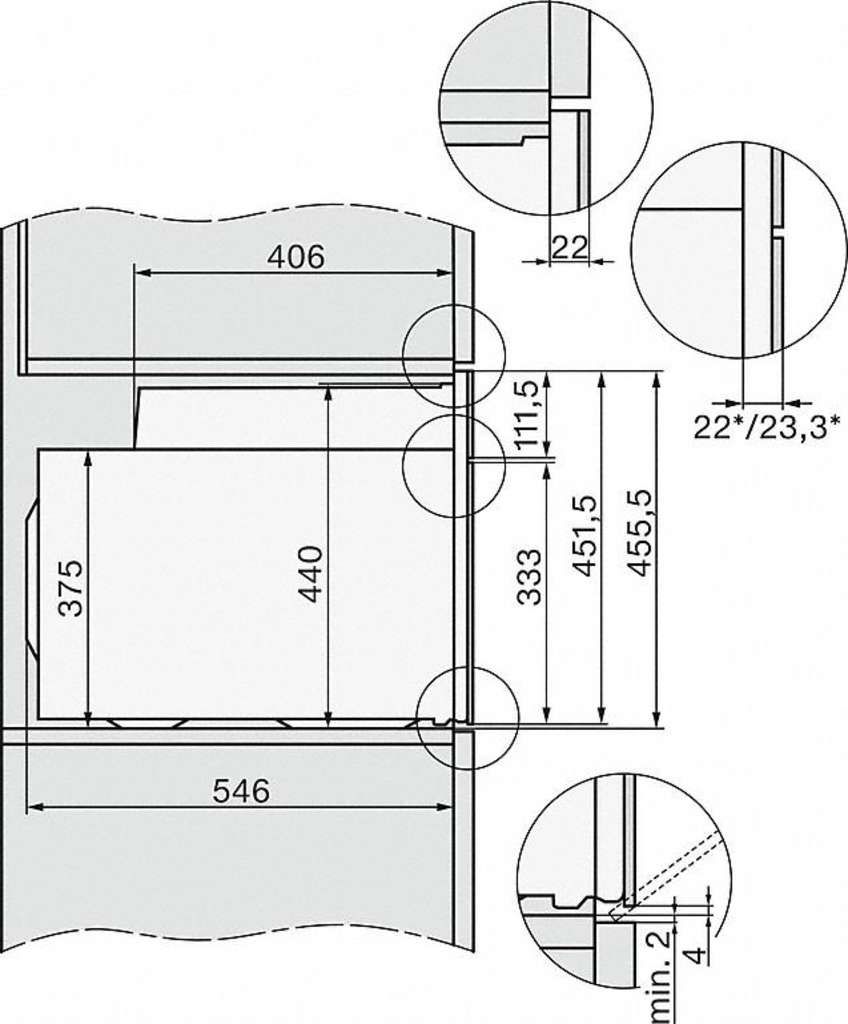 Lò Nướng Âm Tủ H 7244 B Graphitgrau Nhập Khẩu