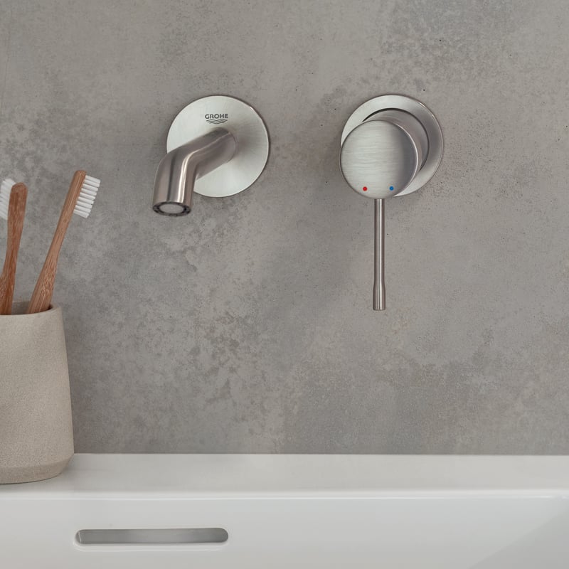 Vòi Rửa Mặt Âm Tường Grohe 19408001 Nhập Khẩu