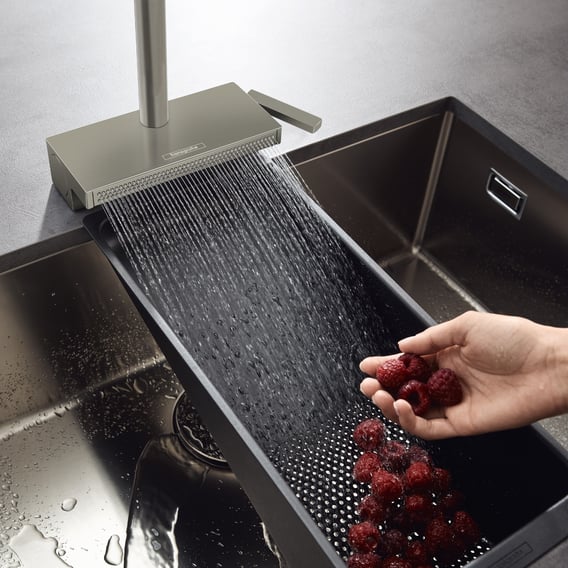 Vòi rửa bát Hansgrohe Aquno Select M81, 2jet, Sbox
