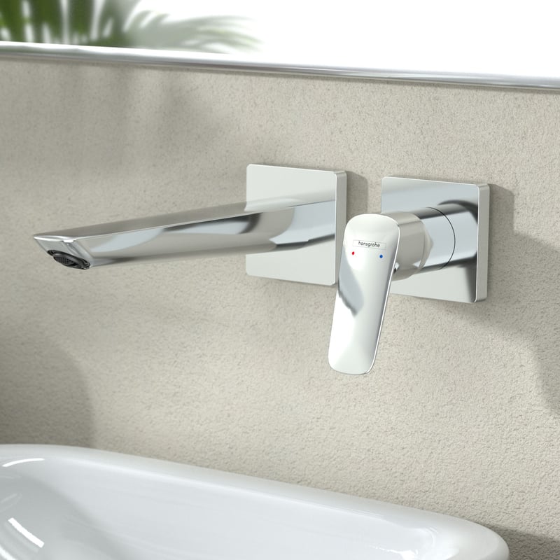 Vòi Rửa Mặt Âm Tường Hansgrohe Logis 71256000 Nhập Khẩu