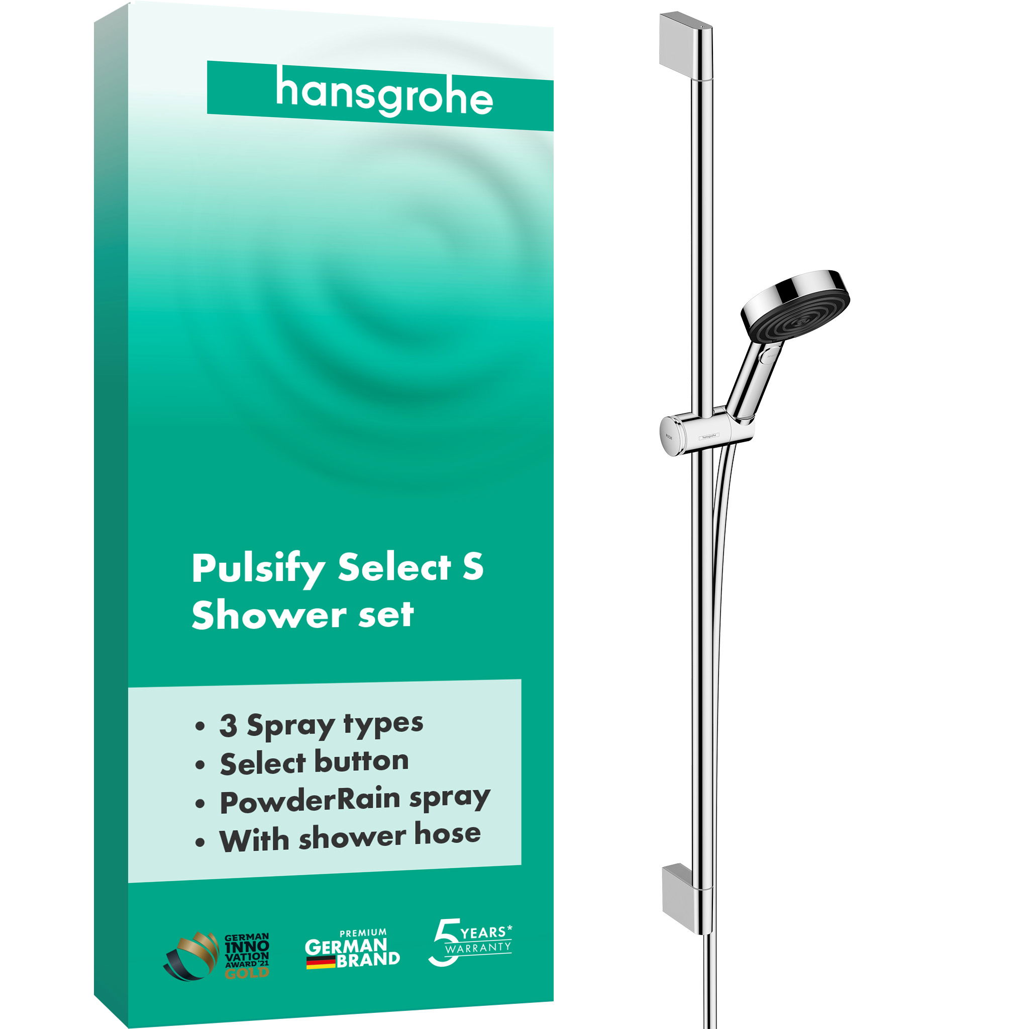 Bộ Sen Tay Hansgrohe 24170000 Pulsify Select S 3 Chế Độ Xả
