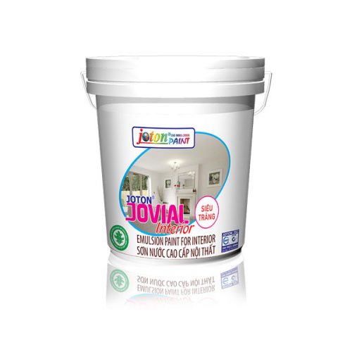 Sơn nội thất JOTON®JOVIAL Siêu trắng-Lau chùi hiệu quả (18L)