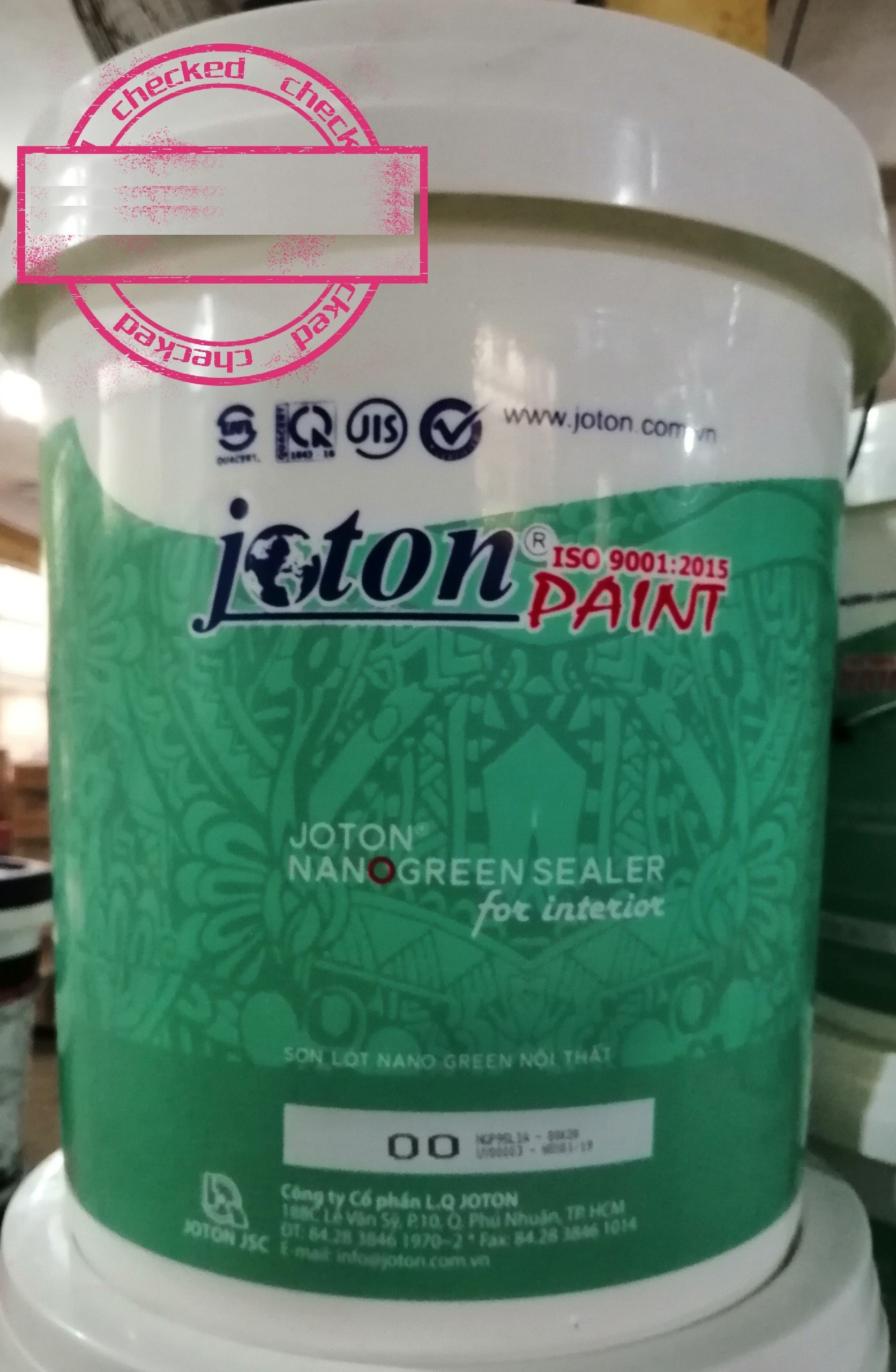 Sơn lót Kháng kiềm Joton Nano Green Nội thất (20kg)