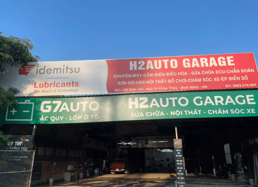 Garage H2AUTO - Điểm bán và bảo hành ắc quy ô tô G7Auto tại xã Bình Minh, Hà Nội