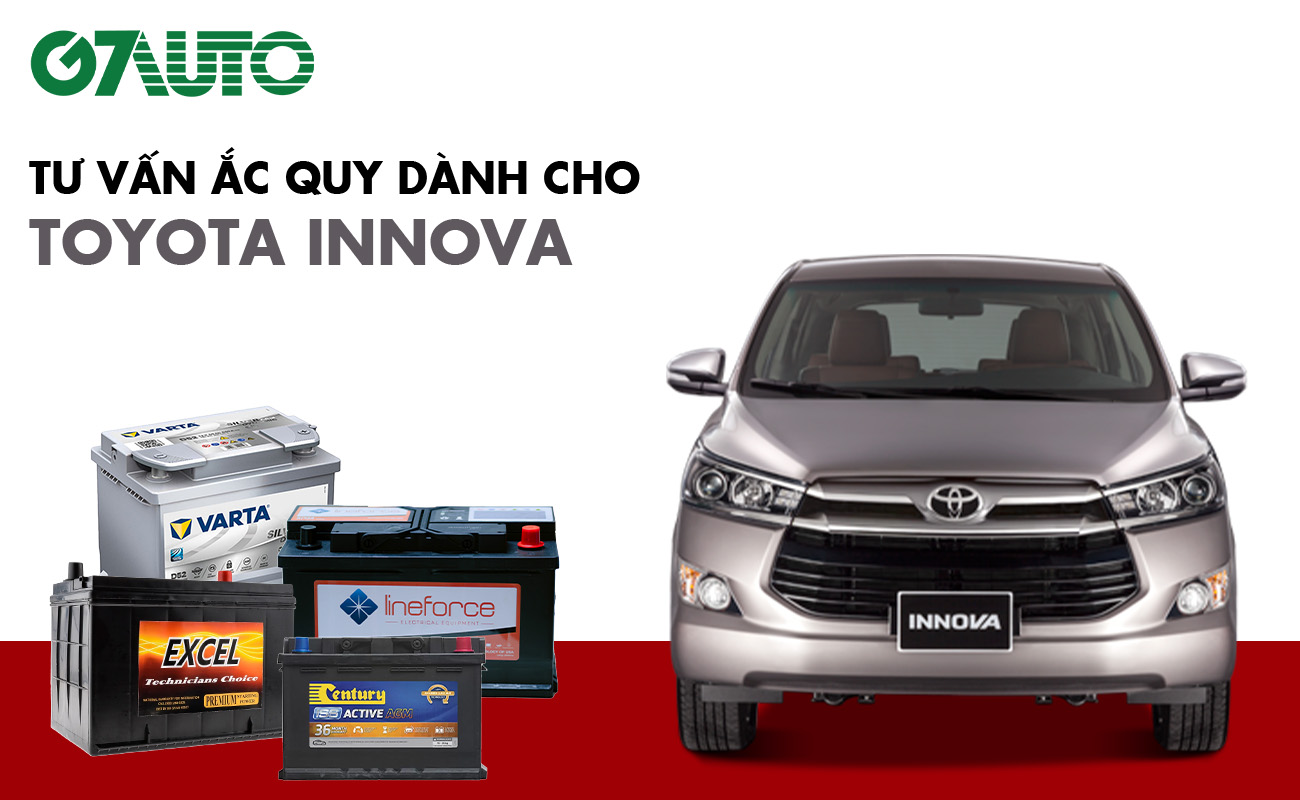 Bình ắc quy xe Toyota Innova: Bảng giá và thông số kỹ thuật