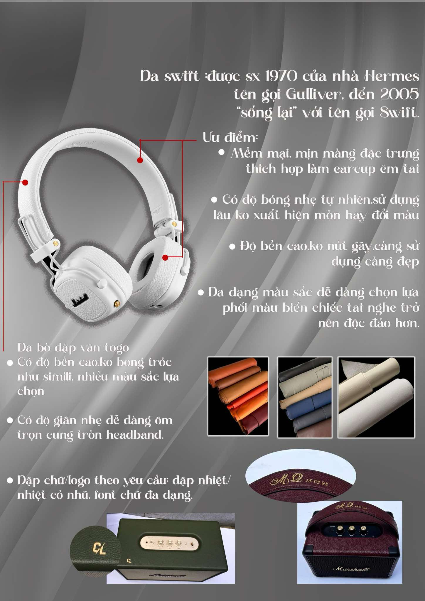 Quá trình bọc lại da Marshall Major IV