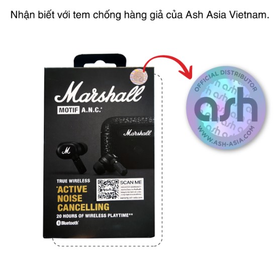 Tem ASH là gì và tại sao tem ASH lại quan trọng trong việc phân biệt hàng chính hãng Marshall?