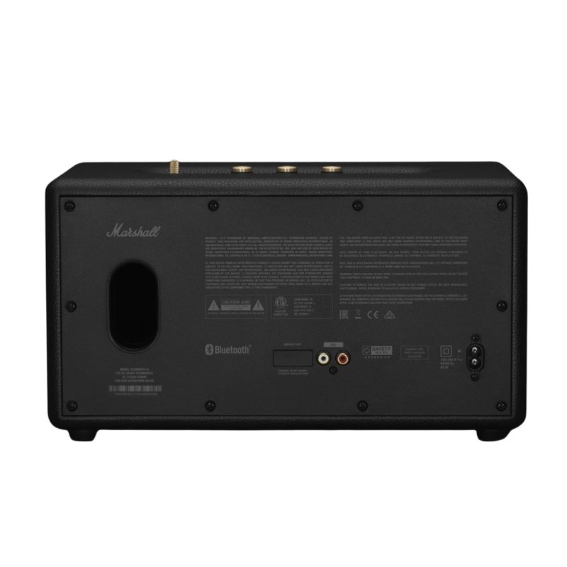Mặt sau loa Marshall Stanmore III - cổng kết nối RCA line-level và 3.5mm